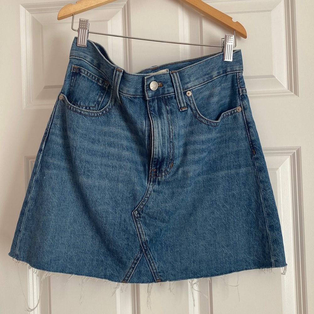 Madewell denim skirt